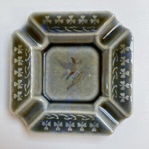 Irish Porcelain Made Ireland Ashtrays Mallards Vintage Home Decor Trinket Dish